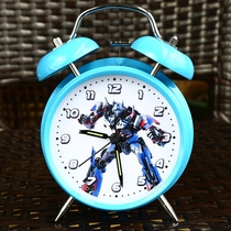  Avengers Captain America Iron Man Transformers Schoolboy alarm clock silent walking time metal bell