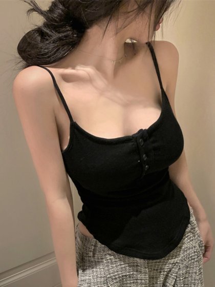 大码性感吊带背心女内搭夏季辣妹微胖修身显瘦遮肚打底衫无袖上衣