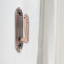 Nordic L-type curtain hook hook hook a pair of foyer creative light luxury retro-decorated wall hook accessories