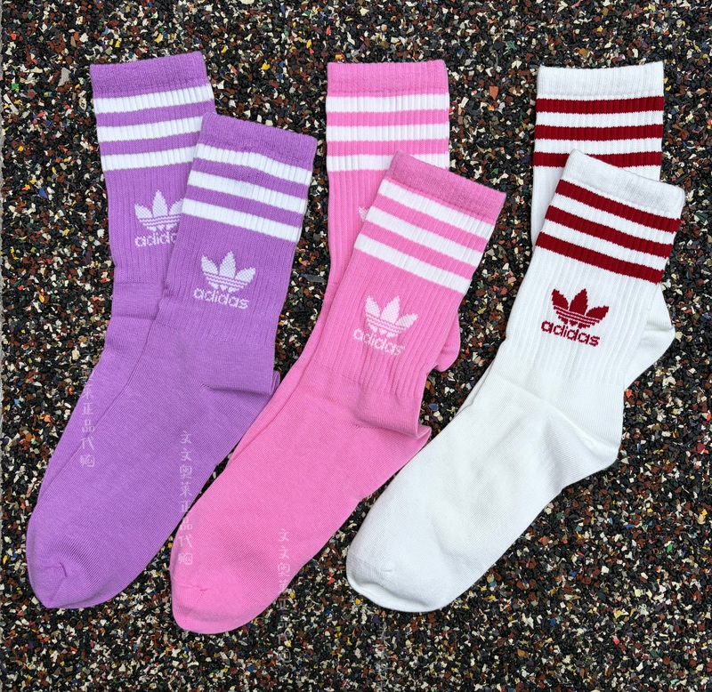 Wenwen Genuine Adidas Adidas Trefoil Men's and Women's New Comfortable Mid-Length Sports Socks Ix7510 Wenwen Genuine Adidas Adidas Trefoil Men's and Women's New Comfortable Mid-Length Sports Socks Ix7510