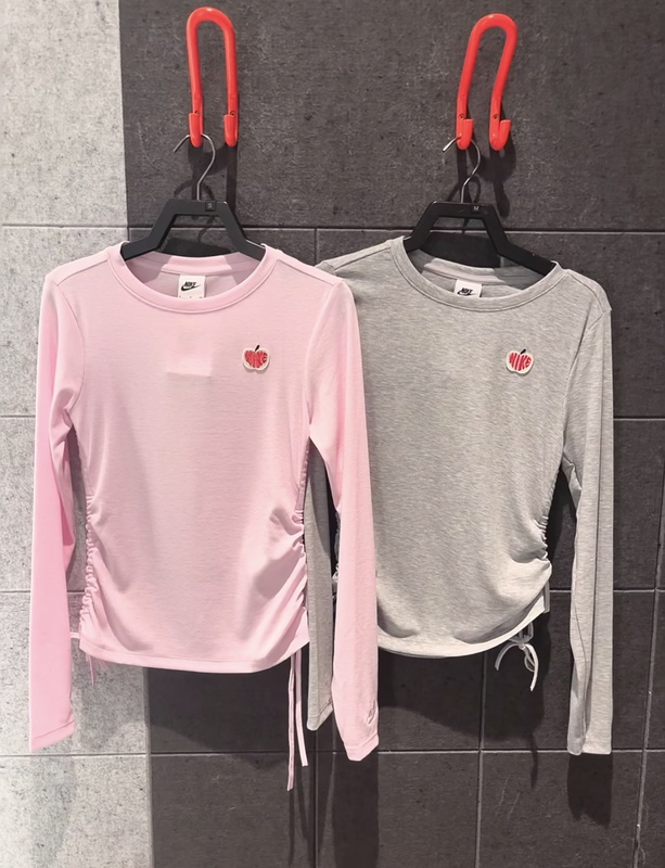 Authentic Nike Women's Embroidered Logo Stretch T-Shirt Long Sleeve Base Layer Hv8728-663 063