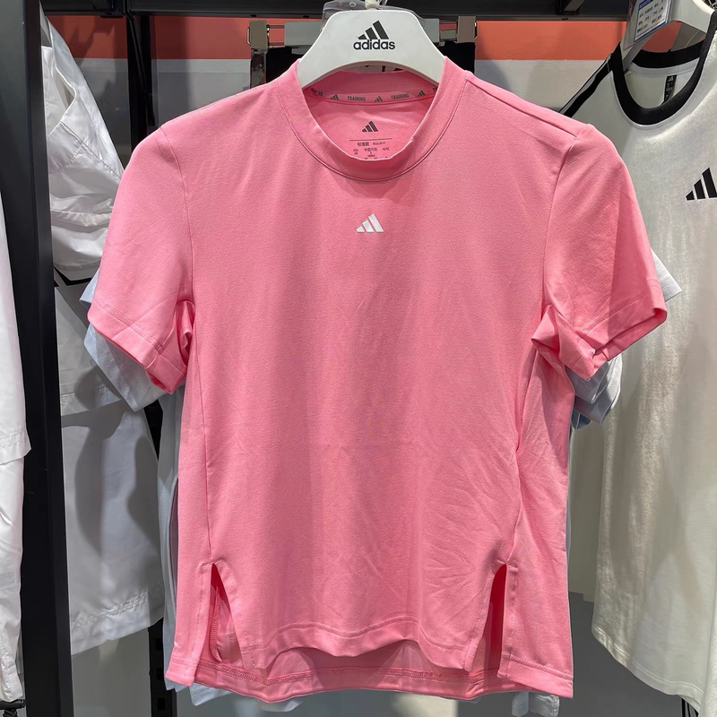 Wenwen Genuine Adidas Girls' New Quick-Drying Breathable Casual Short-Sleeved Sports T-Shirt Jz0801