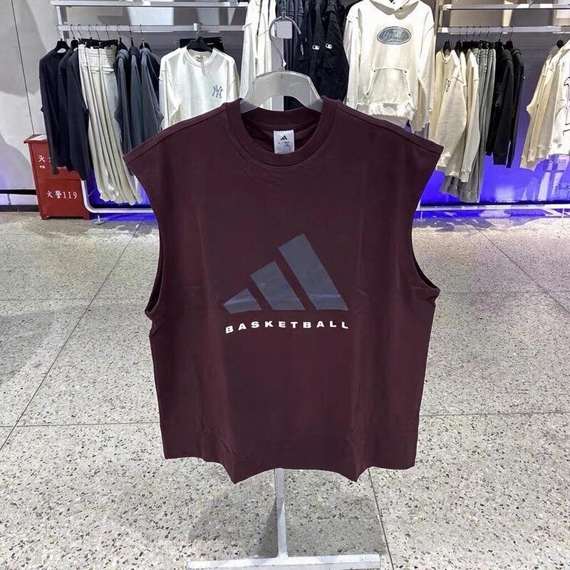 Wenwen Genuine Adidas Men's and Women's New Sleeveless Vest Casual Short-Sleeved T-Shirt Jd6133 Wenwen Genuine Adidas Men's and Women's New Sleeveless Vest Casual Short-Sleeved T-Shirt Jd6133