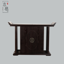  New Chinese style entrance cabinet foyer zen decoration cabinet Living room entrance partition cabinet Modern Chinese style solid wood end view table case