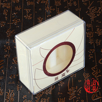  Birds nest packaging box Acrylic gift box Plastic box high-end white gift box double slot liner two plastic empty boxes