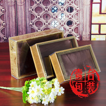  Maca birds nest transparent packaging box Rectangular blank plastic box Universal plastic inner box sea cucumber box customization