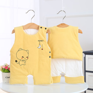 Baby cotton bellyband belly protector anti-cold artifact baby and children autumn and winter anti-kick quilt vest style shoulder pads