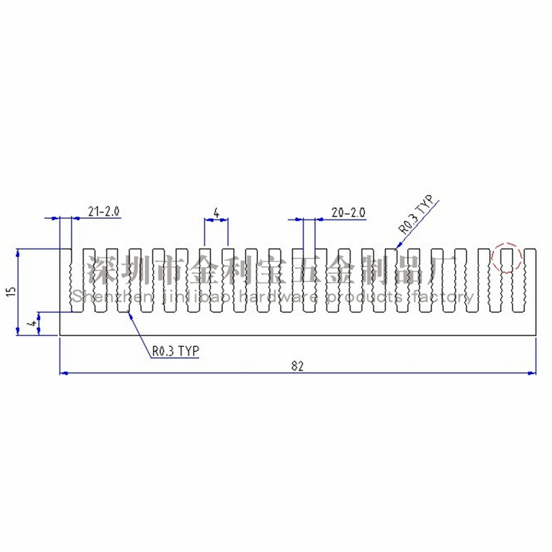 Nhôm hồ sơ công suất cao tản nhiệt 150*82*15MM gãy khe cắm khuếch đại công suất tản nhiệt bán dẫn lạnh vây tản nhiệt nước có màn hình