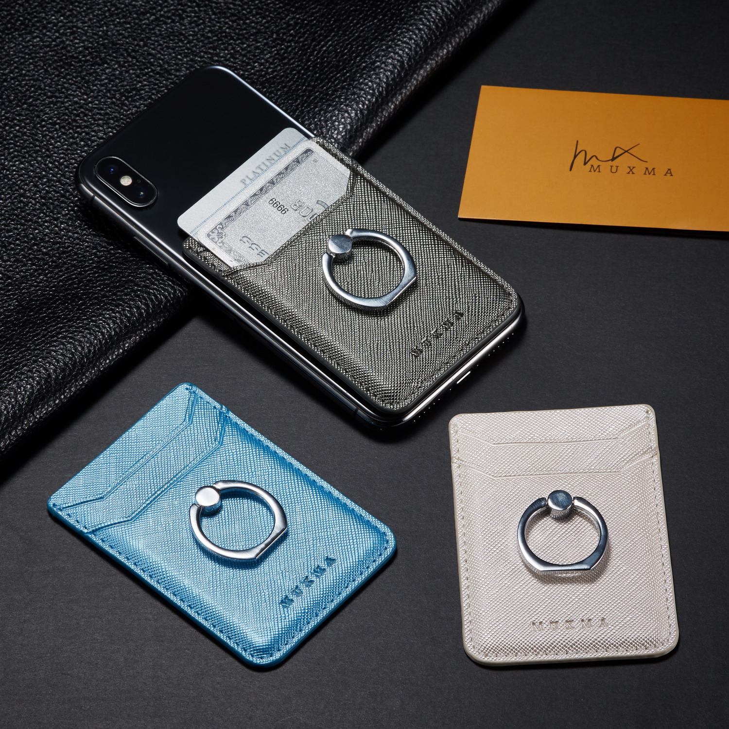 MUXMA double card slot cortical ring buckle sleeve back post multifunctional bracket Wang Zhi Tongan mobile phone shell-Taobao