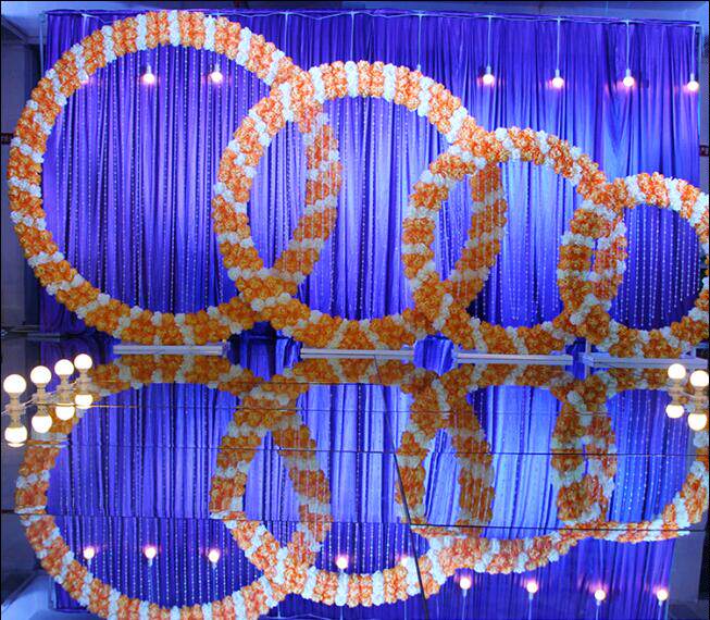 New wedding props iron art circular shelves flowergate wedding background decorated wedding iron art circle arch