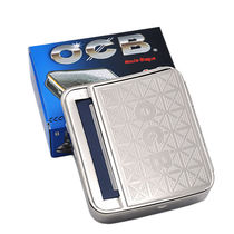 Original IMPORTED FRENCH OCB 70MM METAL CASSETTE AUTOMATIC CIGARETTE LIGHTER THICKNESS ADJUSTABLE HAND ROLL CIGARETTE CASE