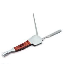 Smoke Bucket Accessories Three-in-one Color Wood Red Wood Smoke Knife Metal Press Rod Smoke Bucket Clean Three Function Maintenance Tool