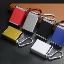 Creative mini metal ashtray with lid Multi-function cigarette wire sealed bottle Portable ashtray Tea storage tank