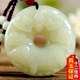 Genuine Hetian jade zodiac pendant for men and women, natural jade necklace, rabbit and tiger safety buckle, birth year gift