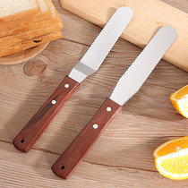 Stainless steel cake spatula baking tool cream butter small spatula decorating knife flat knife curved straight handle