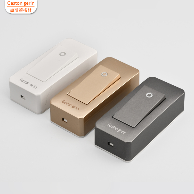 Min Fit Single Control Switch 220V White Bedroom Bedside Button Open Double Control Single Wire Mini Hand Pinch Small Switch-Taobao