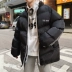 Văn học nam nữ mua sắm mùa đông nam dài áo cotton phiên bản Hàn Quốc của xu hướng áo khoác cotton dày đứng cổ áo khoác cotton đẹp trai áo khoác nam cao cấp Bông
