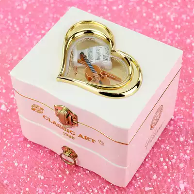 Music box Music box Rotating dance Ballet girl Princess jewelry box Girl Children's birthday gift Crystal ball