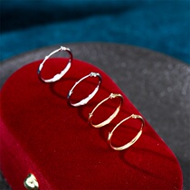 Hip-Hop Gold steel color Japanese and Korean couples earrings ins tide men and women gift titanium steel ear jewelry 2021 new explosions