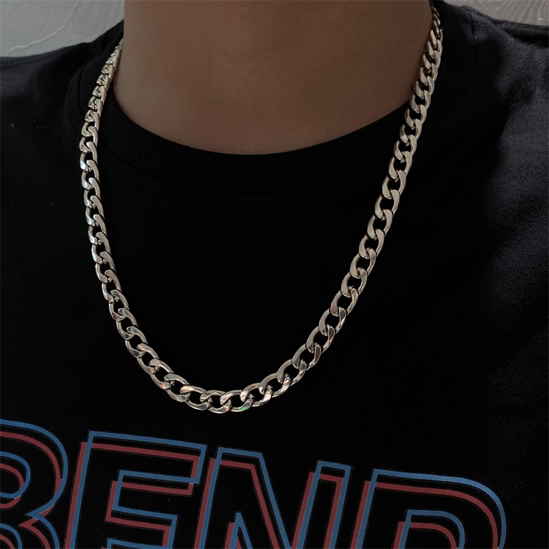 hiphop personality wave male hip-hop necklace necropolis sweater with street student couple ladies Korean version pendants