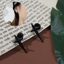 Ancient style men and women Star earrings Simple Mens titanium steel Korean ear jewelry 2021 new boys earrings