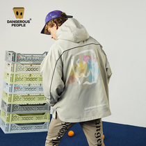 Dangerouspeople Shirk Zhu Dsp Color Graffiti Jacket Fashion Fashion Spring and Autumn Link Coat
