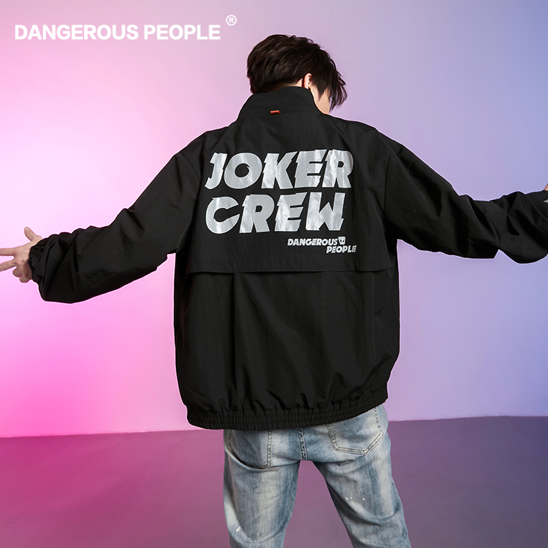 Dangerouspeople Xue Zhiqian dspJOKER CREW series trend print zipper jacket jacket
