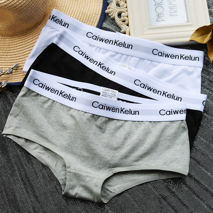 Wide-Waisted Cotton Boxer Briefs for Women, 100% Pure Cotton, Unisex, Low-Waist, Four-Cornered Panties for Young Girls