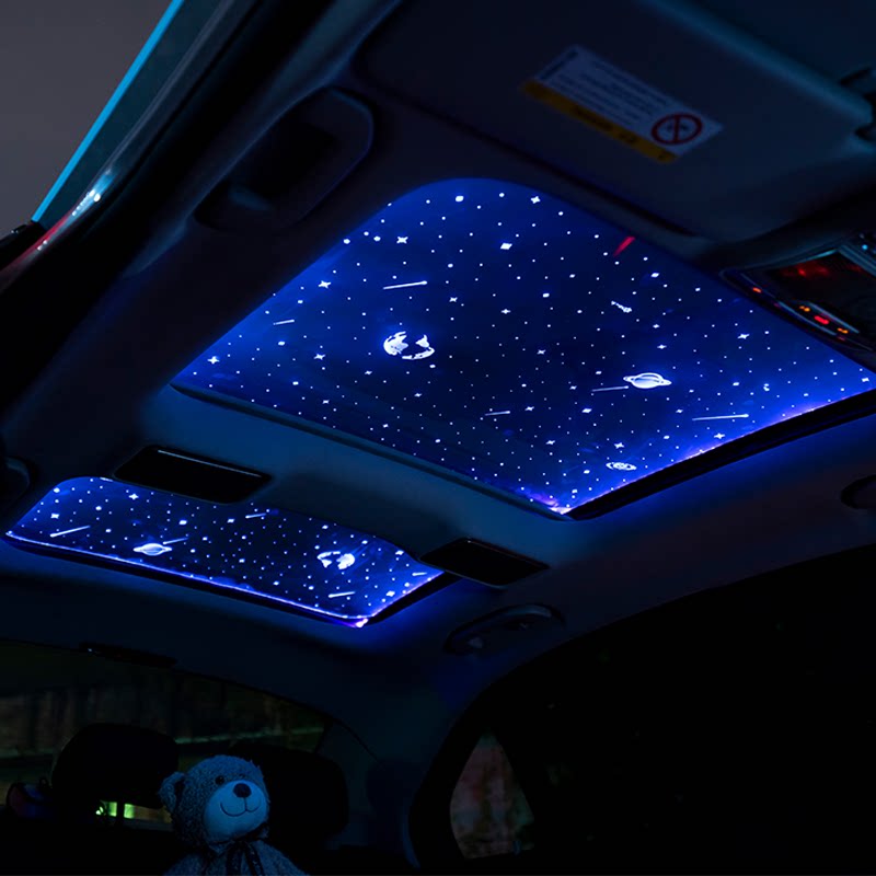 Car Star Empto Top Film Interior Atmosphere Suction Dome Light New Meteor Top Film Retrofit Panoramic Skylight Liquid Crystal Full of Star