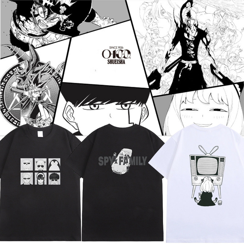 Ut X Shueisha 100Th Anniversary Third Edition Short Sleeve T-Shirt Yu-Gi-Oh! Spy X Family Anya Anime Summer