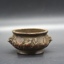 Antiques and miscellaneous collections lion head incense burner made during the Qianlong reign of the Qing Dynasty twelve zodiac signs incense burner handicrafts and ornaments