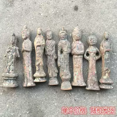 Antique miscellaneous collection antique Buddha statues ornaments bronze crafts decoration single price random hair