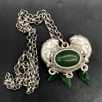 Antiques and miscellaneous collections Qianlong year of the Qing Dynasty emerald Pixiu pendant Pfaff lock special price