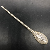 Antiques miscellaneous collections antique imitation silver hairpins Phoenix hairpins hairpins crafts influence props
