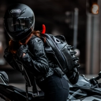 Черная ящерица ｜ Обычная версия топливного бака, заднее сиденье, плечи