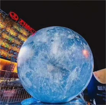Inflatable Moon Inflatable Model Luminous Moon Rabbit Mid-Autumn Festival Astronauts Landing on the Moon Internet Celebrity Large Props Lighting Customization