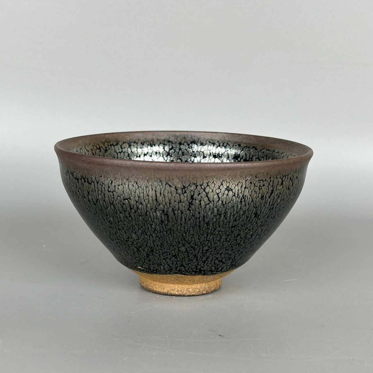 ◆　宋・天目茶碗　◆ 宋 天目茶碗 吉州窯 孔雀緑釉 茶碗 古美術 古玩