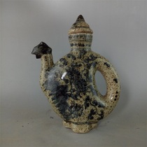 Jingdezhen antique porcelain Yuan Qinghua chicken head pot Antique antique antique porcelain collection handmade ornaments