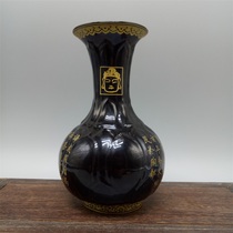 Song Ru Kiln Carved gold text pattern Jade pot Spring bottle bottle Antique collection porcelain Antique antique antique porcelain