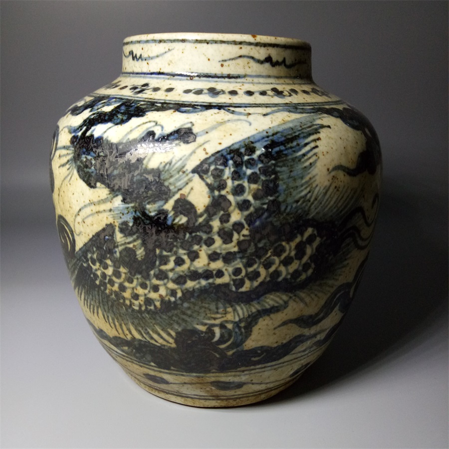 Folk kiln green porcelain dragon fenghai do old old old antique porcelain collection old - fashioned old - fashioned goods