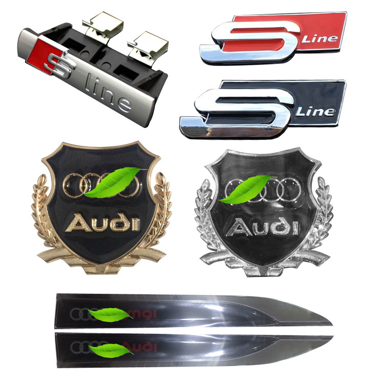Apply to sline car logo A3 A4 A6L four - drive logo in the mesh label label