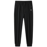 Летние шелковые быстросохнущие повседневные брюки, тонкие дышащие дорожные штаны, большой размер, для бега