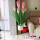 Simulated reed flower dog dog fake flower home room living room ຕົບ​ແຕ່ງ​ຮູບ​ເງົາ​ພືດ​ປະ​ດັບ​ສີ​ຂຽວ​ຮູບ​ເງົາ​ແລະ​ໂທລະ​ພາບ​ການ​ຖ່າຍ​ຮູບ props potted ພືດ​.