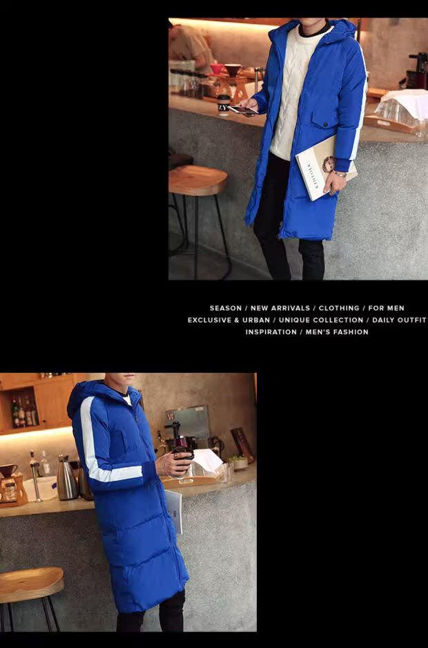 Mùa đông vài chiếc áo khoác cotton dài áo khoác dày nam ấm áo khoác cotton trùm đầu áo khoác cotton thanh niên áo khoác cardigan