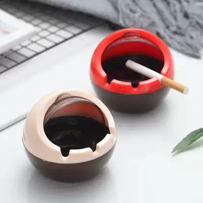Nordic ins ashtray simple creative Japanese personality bedroom living room office ashtray dustproof and easy to clean