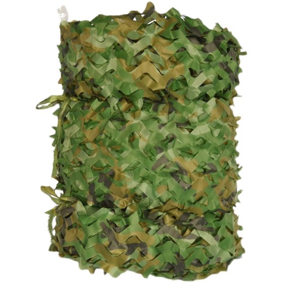 Anti-satellite anti-aerial photography camouflage net outdoor kindergarten camouflage sunshade net cover double-layer thickened green anti-counterfeiting net