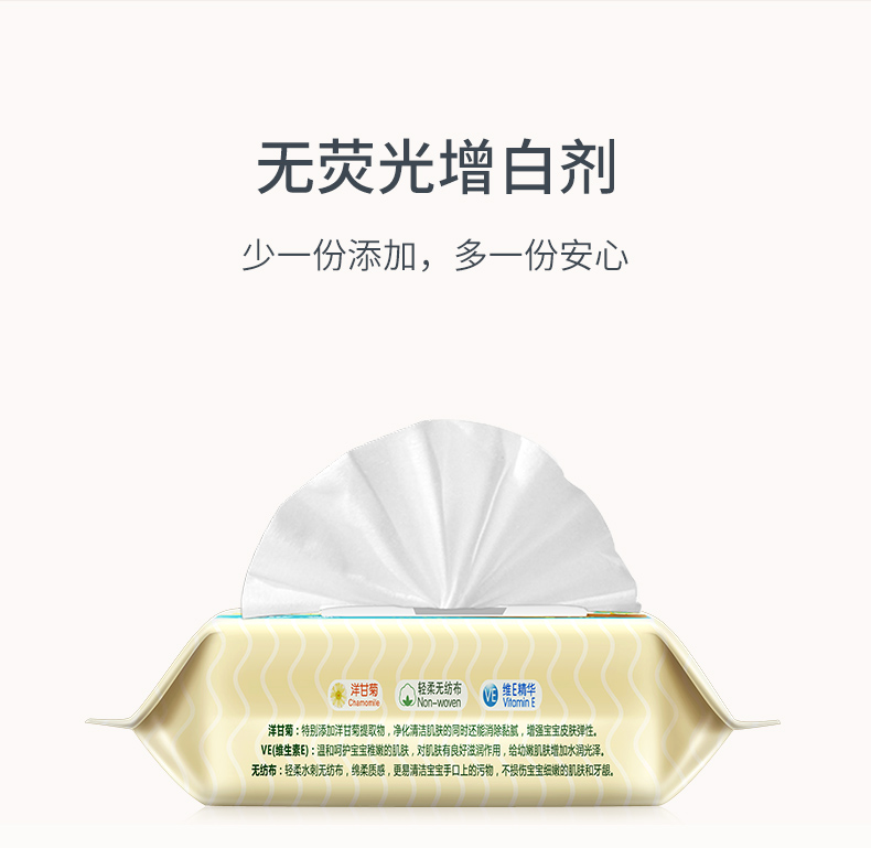 Khăn lau trẻ em 80 bơm * 8 túi kết hợp Trẻ sơ sinh Khăn lau tay cho bé có nắp - Khăn ướt khăn ướt cồn
