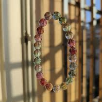 Watermelon lap about 7 6mm barcode 40801 live quoted by high-end Tourmaline gemstone beads bracelet