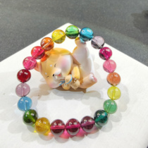 Color label single circle about 9 2mm barcode 20134 live room quotation quasi-high-end Tourmaline gemstone ball bracelet