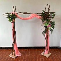 Wedding floral Wood stake arch Flower Shop branch wedding wooden frame wedding flower door solid wood photo background props ornaments